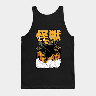 Kaiju Anime Cat Monster Attack Tank Top